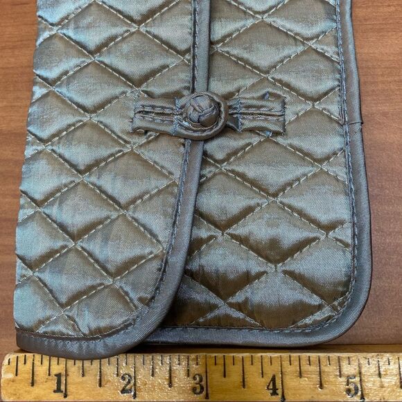 Brighton “Your True Color" Quilted Cosmetic Bag Travel Jewelry Pouches khaki - Picture 9 of 9